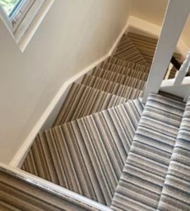 Cushioned stair carpets