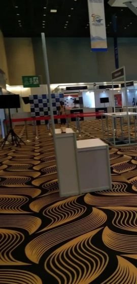 Durable exhibition carpets