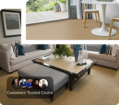 Easy-to-clean sisal carpets