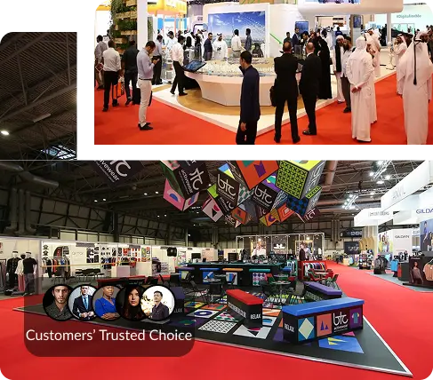 Heavy-duty exhibition carpets