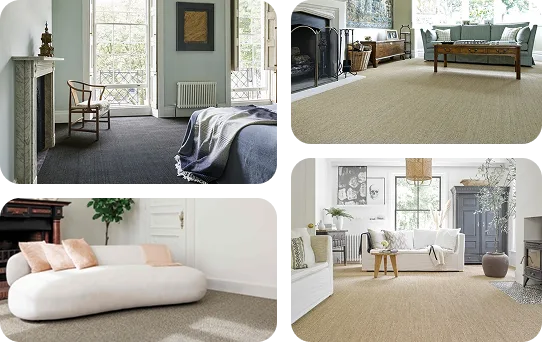 Indoor sisal carpets