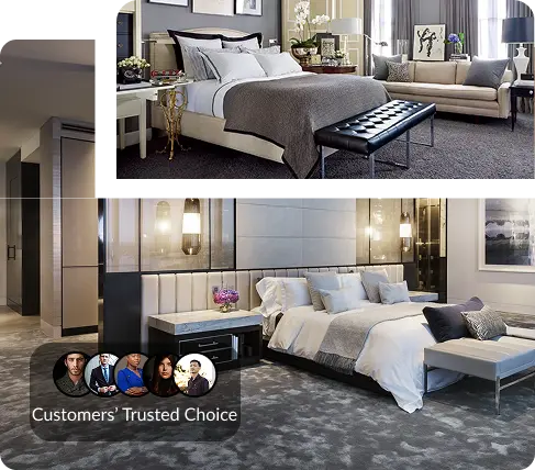 Luxurious grey carpets