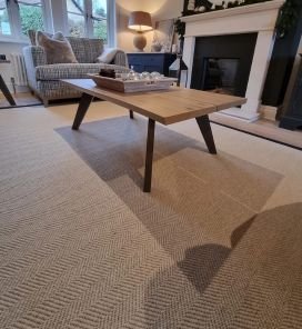 Natural wool carpets