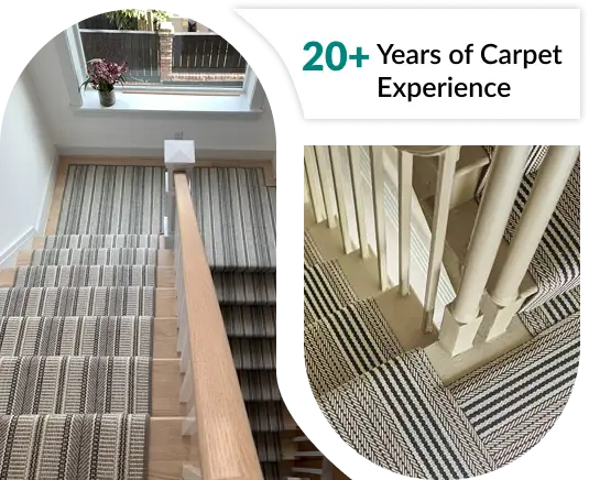 Noise-reducing stair carpets