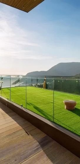 Rooftop artificial grass carpets