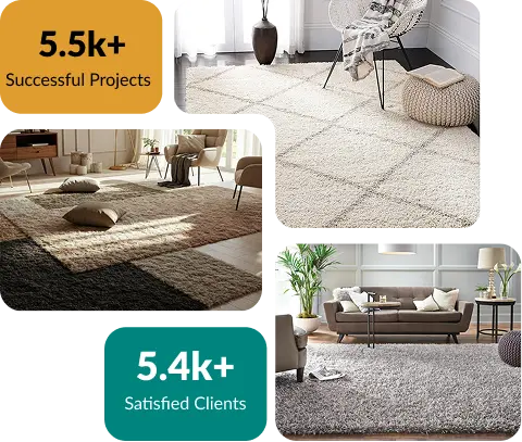 Stylish shaggy carpets