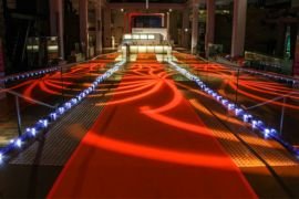 Vibrant exhibition carpets