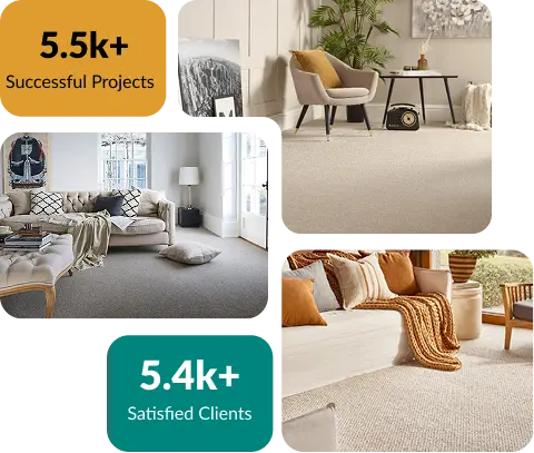 Warm wool carpets