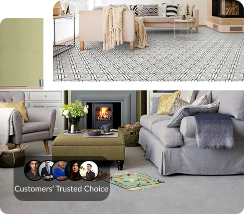 textured wall to wall carpet​