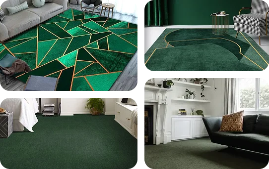 Customized Green Carpet