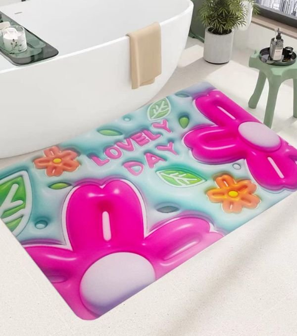 3D Flower Bathroom Mats
