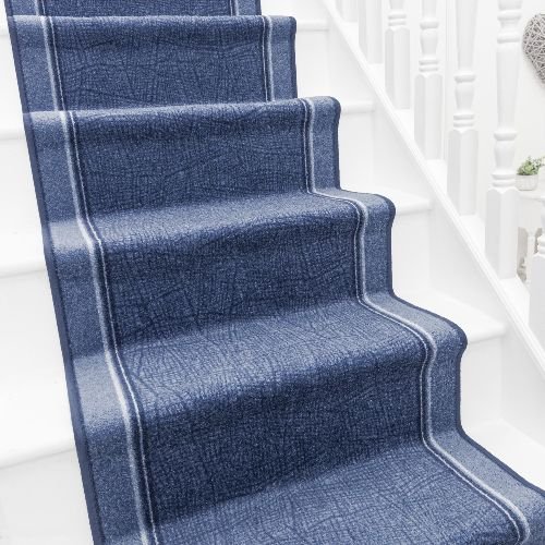 Blue Stairs Carpet