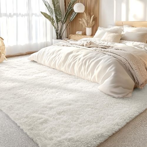 Luxury Bedroom White Carpet