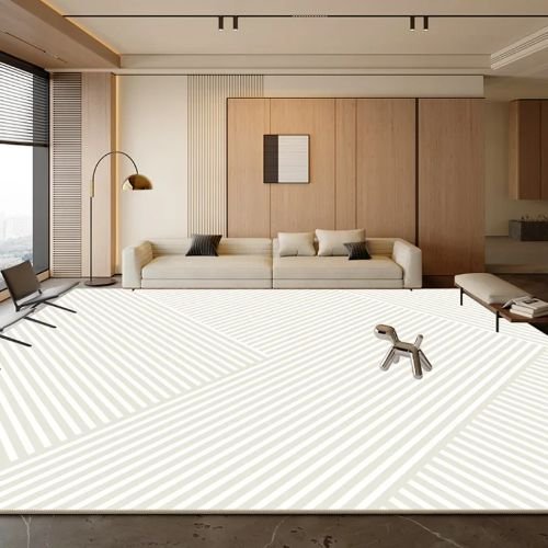 Luxury Living Room White Carpet