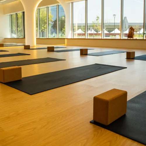 Black Yoga Class Mats