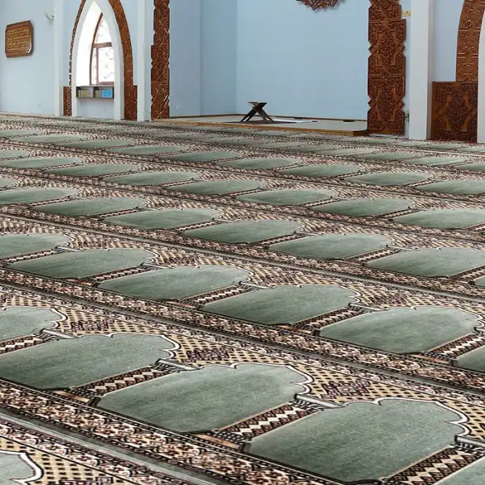 Light Green Mosque Carpet