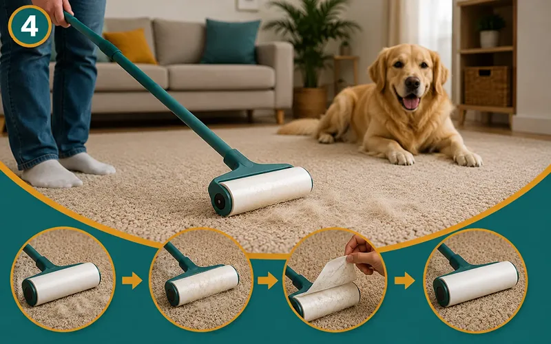 4. Roll a Long-Handled Lint Roller