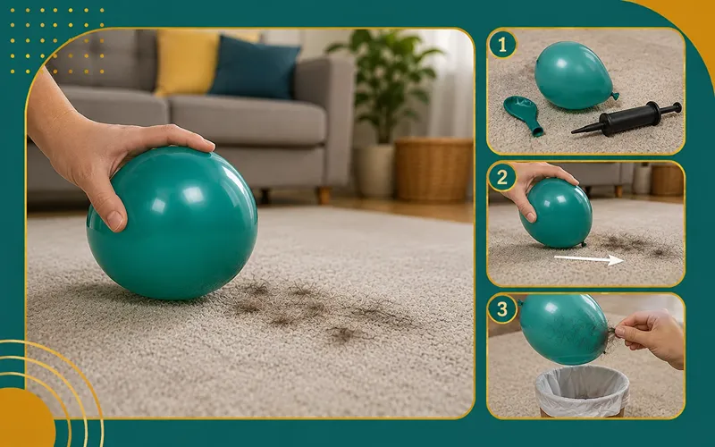 9. Rub Down the Carpet with a Balloon