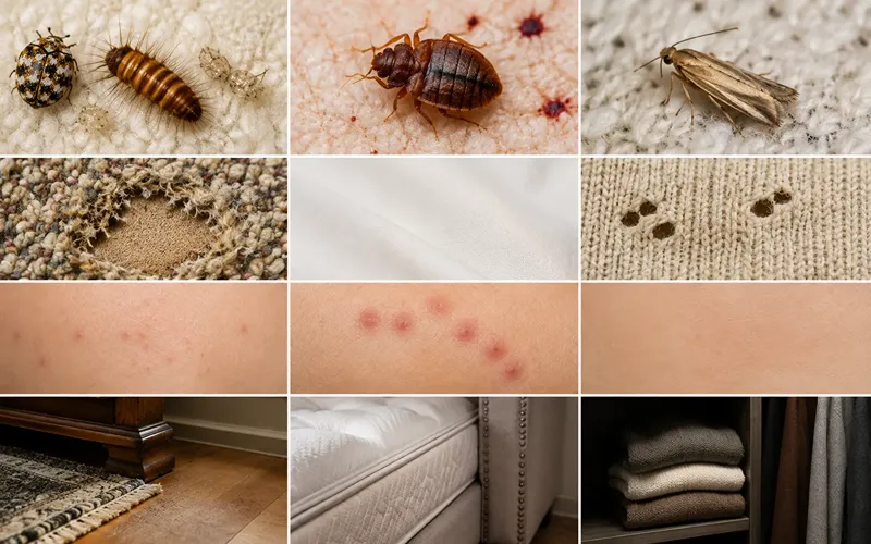 Carpet Beetles vs. Bed Bugs vs. Clothes Moths