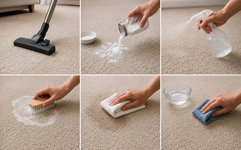 How to Clean Carpet Without a Machine