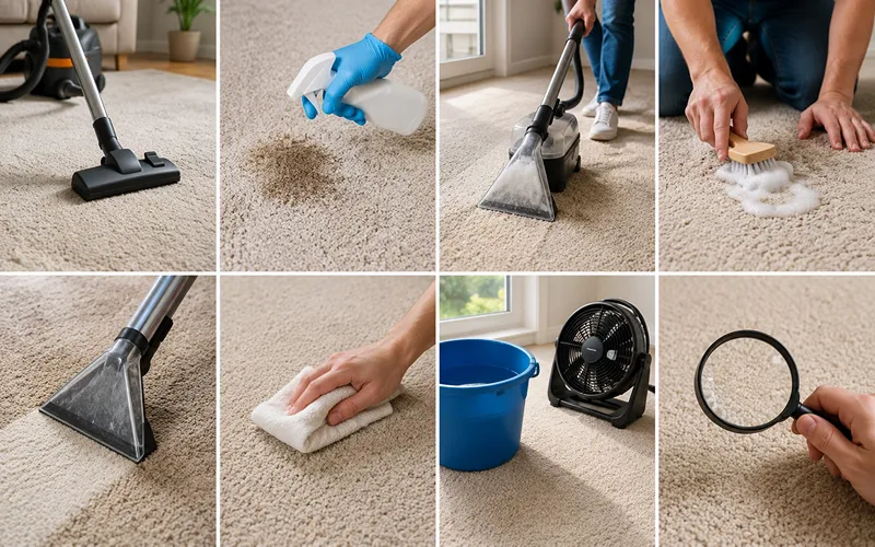 How to Deep Clean a Carpet at Home (Full Process)