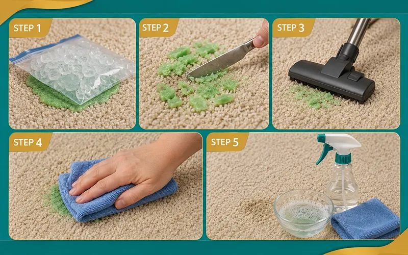 How to Get Dried Slime Out of Carpet