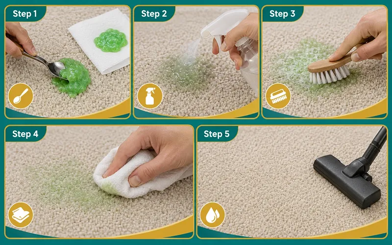 How to Get Fresh Slime Out of Carpet