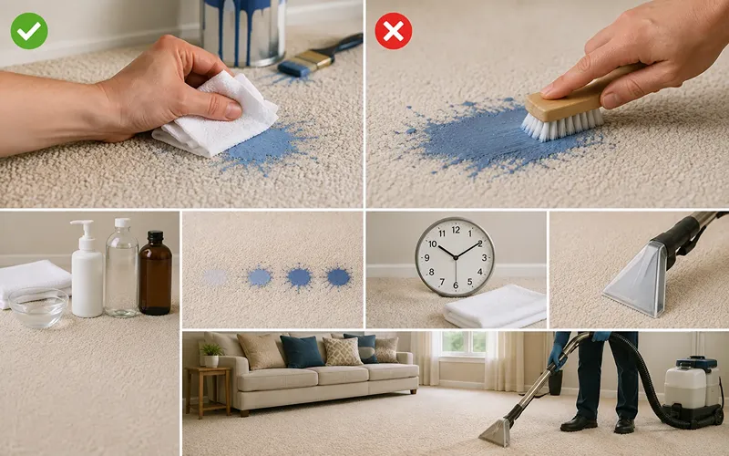 How to Remove Paint Without Damaging Your Carpet