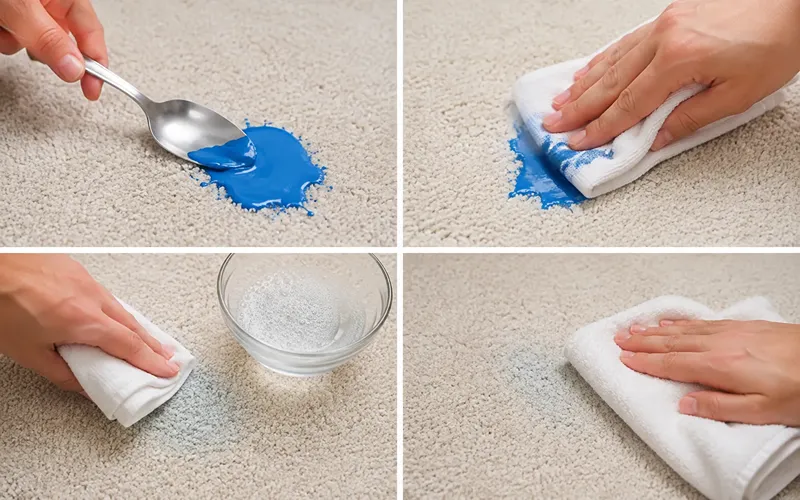 How to Remove Wet Paint From Carpet