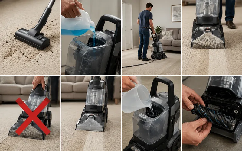 How to Use a Carpet Cleaning Machine Safely