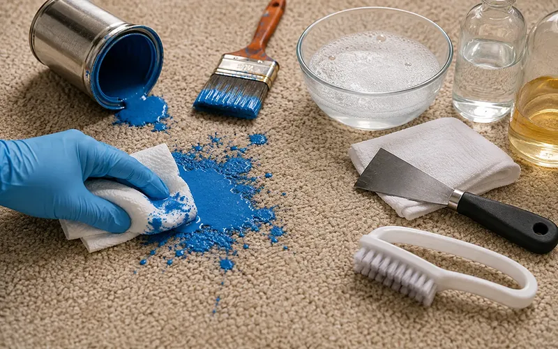 How to Remove Paint From Carpets