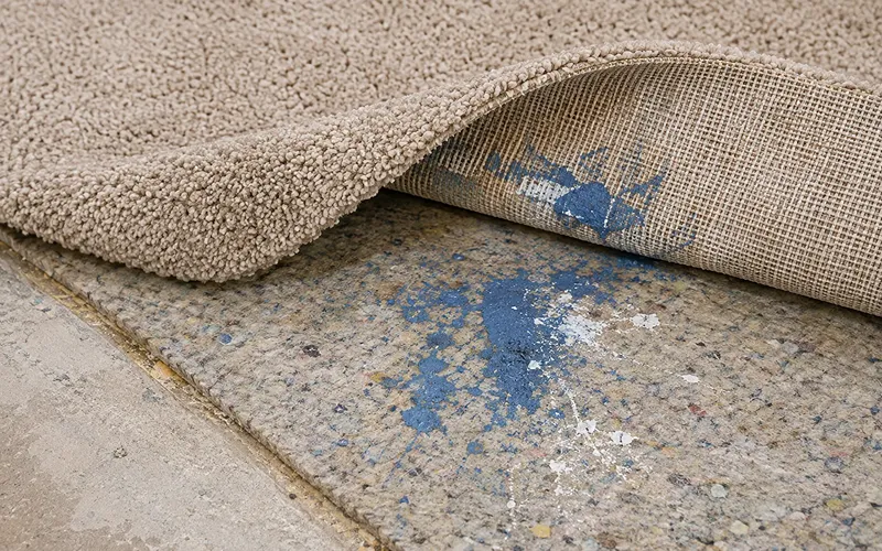 What If Paint Reaches the Carpet Padding