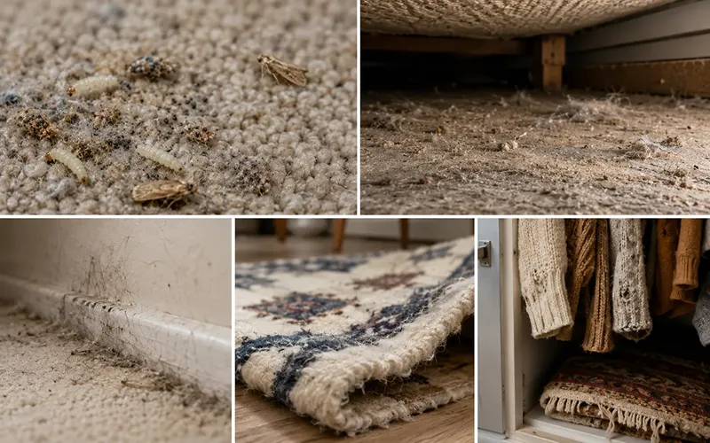 Why Carpet Moths Infest Homes