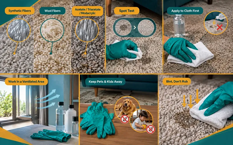 Before You Start Carpet Fiber and Spot Test