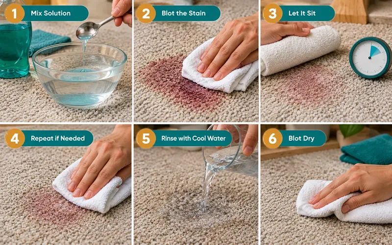 Method B Dish Soap and Cool Water (Gentle Option)