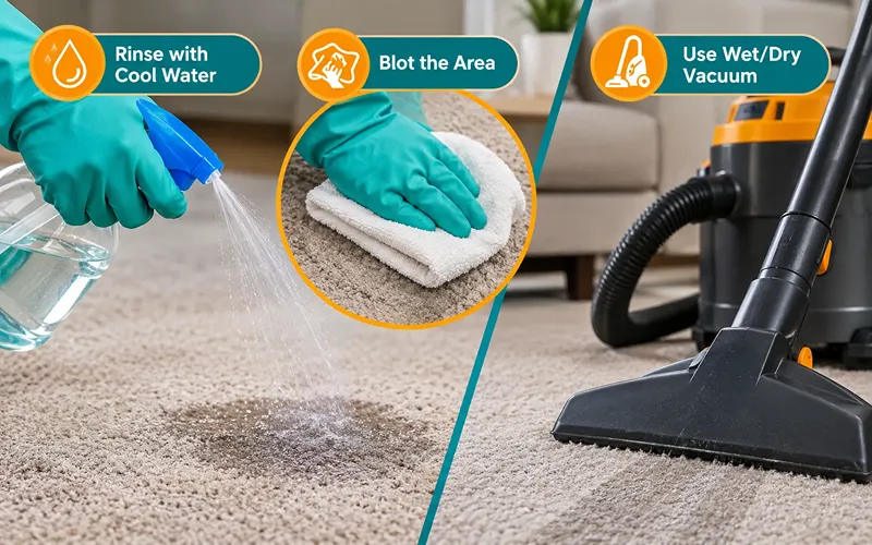 Step 2 Rinse with Cool Water