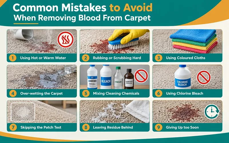 Common Mistakes to Avoid When Removing Blood From Carpet